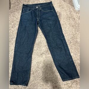 Levi's Dark Blue Straight Jeans